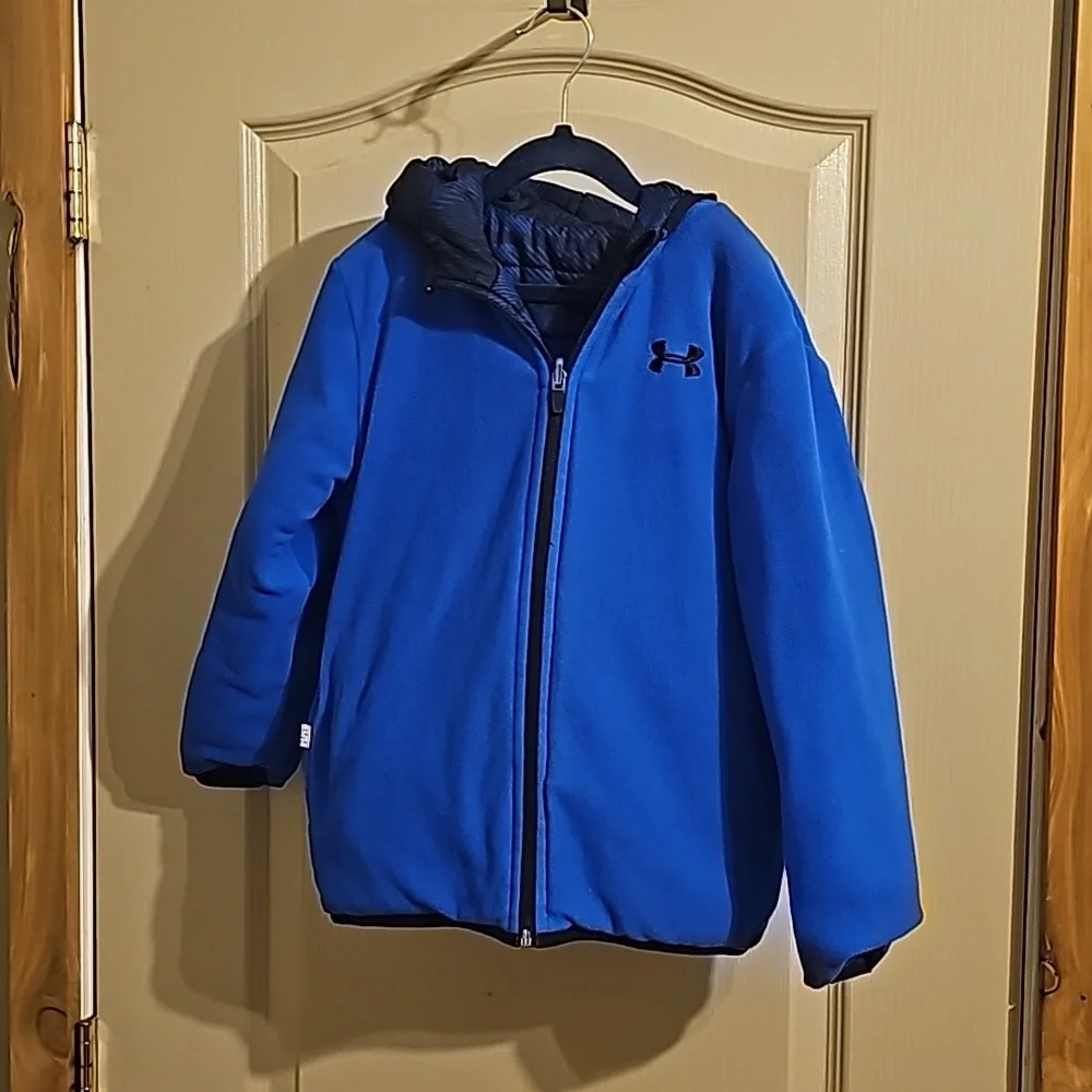 Under Armour Reversible boys jacket missing size tag 6T - Picture 5 of 6